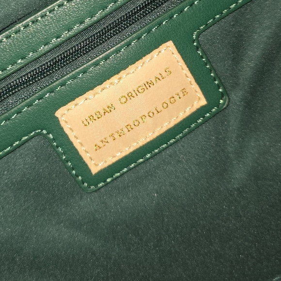 Anthropologie Urban Originals North South Knotted Tote In Green Magnetic Closure - Picture 12 of 12